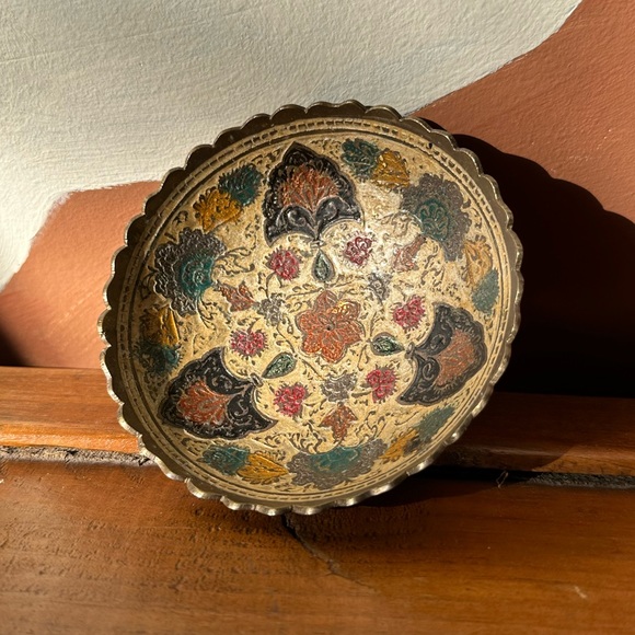 ⚜️Vintage Indian Brass Bowl⚜️ - Picture 1 of 5